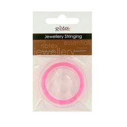 AussieSuperStore Jewellery Making Supplies Pink JF Stretch Thread 0.5mm (in 3 colors) JF Stretch Thread 0.5mm | Jewellery Making Stringing Material 9323823050962 ST05PI